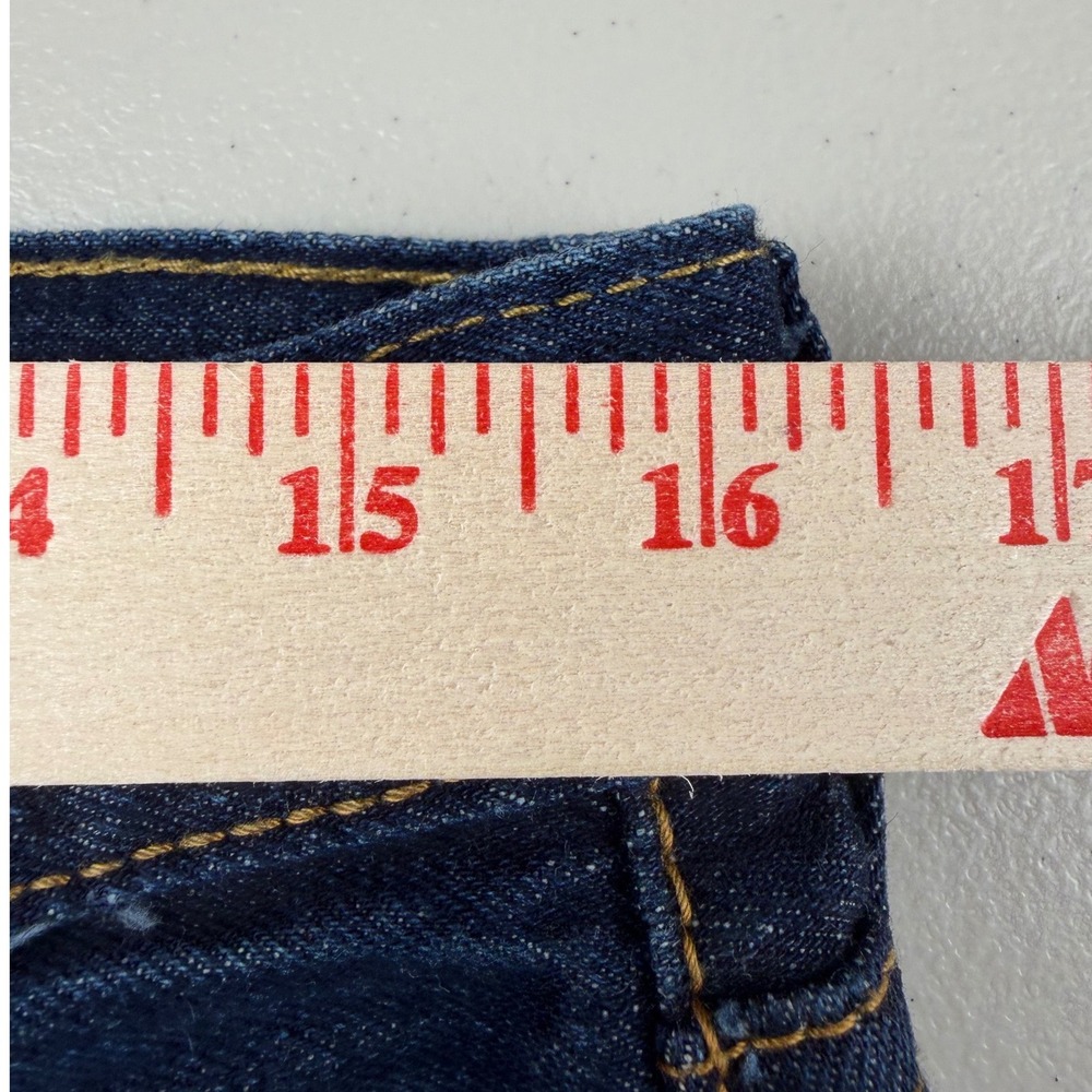 Levis 501 Original Fit Jeans Mens W33 L30 Dark Wash Straight Leg Denim Blue - Picture 9 of 10